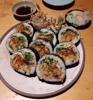 Watch out for the hot sauce on those ones at Youmiko Vegan Sushi - Hoża in Warsaw