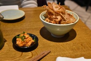 Fried lotus root at Youmiko Vegan Sushi - Hoża in Warsaw