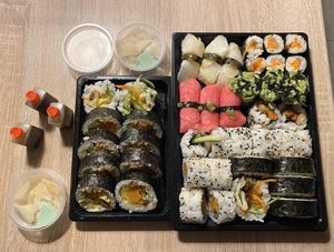 Sushis at Youmiko Vegan Sushi - Hoża in Warsaw