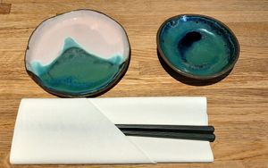 Table set at Youmiko Vegan Sushi - Hoża in Warsaw