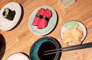 Assorted sushi at Youmiko Vegan Sushi - Hoża in Warsaw