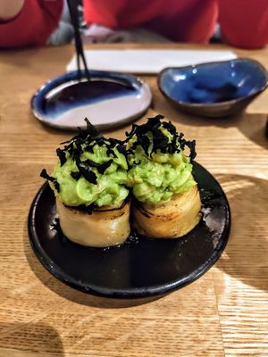 "Cake-Sushi" at Youmiko Vegan Sushi - Hoża in Warsaw