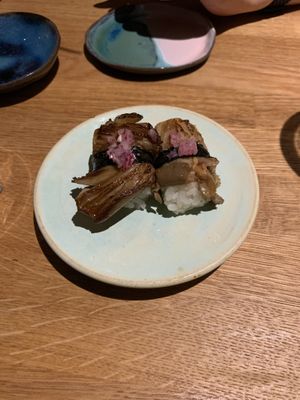 Mushrooms at Youmiko Vegan Sushi - Hoża in Warsaw