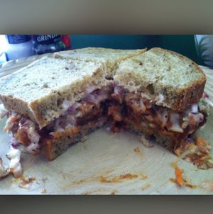 Vegan BBQ jackfruit Sammy!  at Pure Natural Market in Hilton Head Island