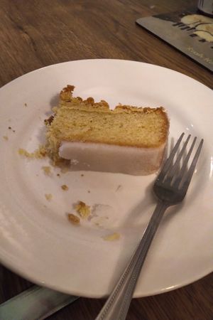 Lemon dizzle cake at Food 4 Thought in Galway