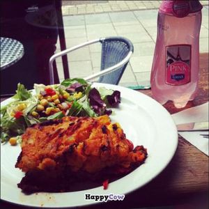 Vegan Sheperd's Pie at Food 4 Thought in Galway