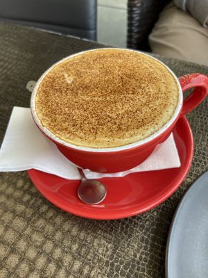 Large cap  at Herbee's Garden Cafe in Hahndorf