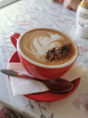 Oat milk mocha #Veganuary at Herbee's Garden Cafe in Hahndorf