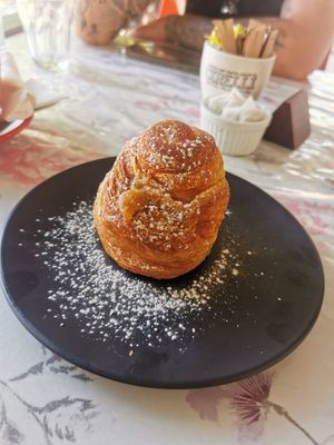 Lotus biscoff cruffin #Veganuary at Herbee's Garden Cafe in Hahndorf