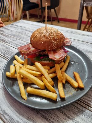 Beyond burger at Herbee's Garden Cafe in Hahndorf