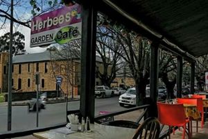 herbees sign at Herbee's Garden Cafe in Hahndorf