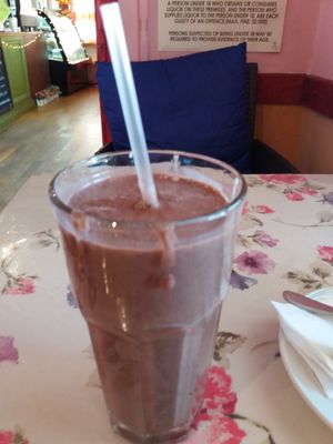 Choc smoothie at Herbee's Garden Cafe in Hahndorf