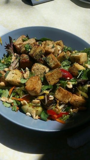 Asian noodle salad at Herbee's Garden Cafe in Hahndorf