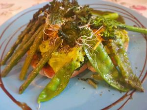 vegan green brekkie at Herbee's Garden Cafe in Hahndorf