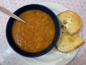 Herbees Cafe - Lentil Soup at Herbee's Garden Cafe in Hahndorf