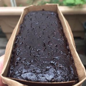 Vegan bean and cocoa browine at MOA Organicos in Porto Alegre