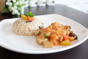 Mushroom stroganoff at Etcetera Vegetarian & Coffee in 