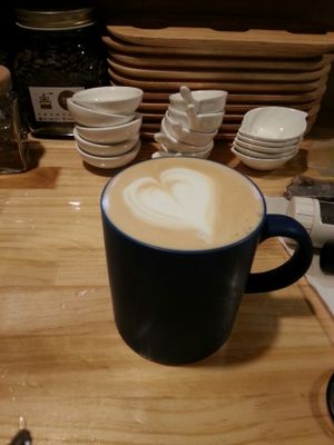 Coffee art at Inno Jam Jam - 카페 이노 in Seoul