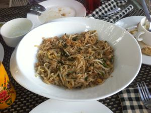 Pad thai (big!) at Garden of Universe in Siem Reap