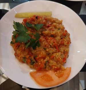 Eggplant caviar at Le Mezze du Chef - Menilmontant in Paris