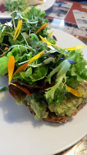 greens on toast! at Ritual Coffee Company in Blenheim