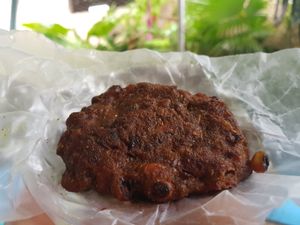 Wow! So tasty pate at Roots Reggae Vegetarian Cafe in Bridgetown