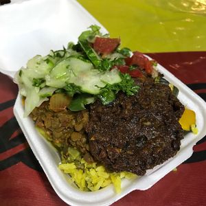 Yummy #ital at Roots Reggae Vegetarian Cafe in Bridgetown