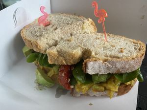 Vegan sandwich  at Sencha Lunchstore in Alkmaar