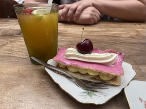 Vegan tompouce  at Sencha Lunchstore in Alkmaar