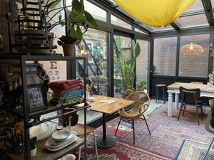 Inside, at the back  at Sencha Lunchstore in Alkmaar