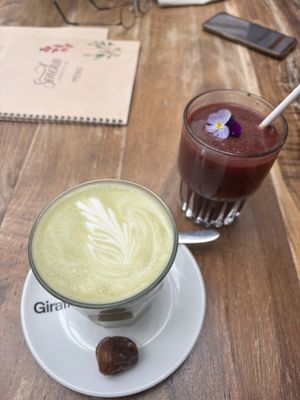 Matcha en sapje   at Sencha Lunchstore in Alkmaar