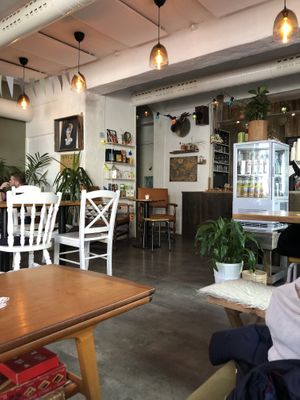 Interior of the cafe at Kafe Soil in Trondheim