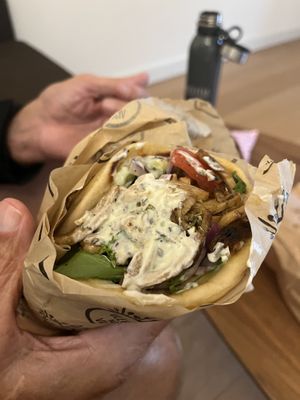 Vegan gyro  at Vleesch Noch Visch in Amsterdam