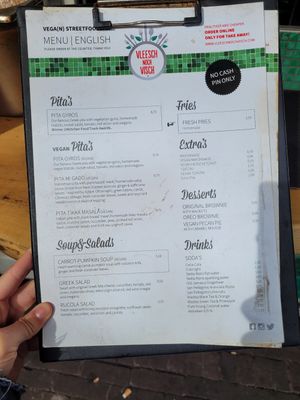 Menu 03/2024 at Vleesch Noch Visch in Amsterdam