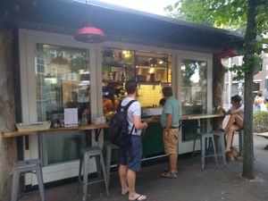 The take away place at Vleesch Noch Visch in Amsterdam