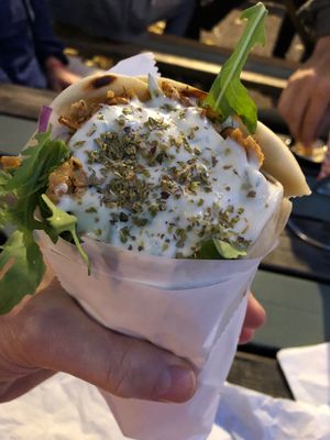 Vegan giros  at Vleesch Noch Visch in Amsterdam