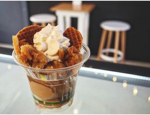 Apple Pie Sundae at Space Bars Gelato in Lismore