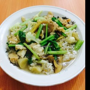 nasi ayam at SA Vegetarian in 