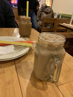 bubble tea with soy milk at Taiwan Noodle in Albany