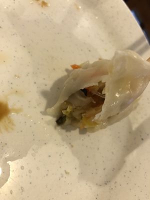 Vegan dumpling  at Taiwan Noodle in Albany