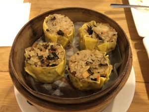 Sticky rice shu mai at Taiwan Noodle in Albany