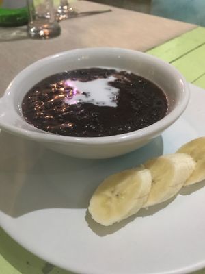 Black rice pudding at Refresh in Manggis