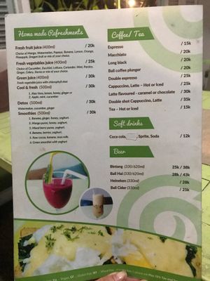 Menu at Refresh in Manggis