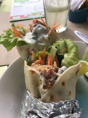 Falafel wrap.  at Refresh in Manggis