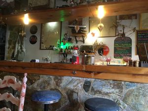 Bar with list of juices  at VA De BO in Mallorca