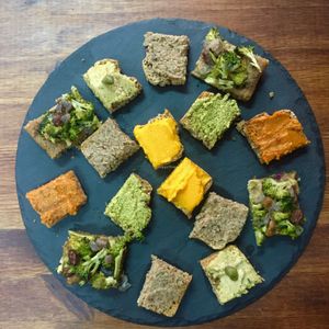 vegan tapas - damn tasty!! at VA De BO in Mallorca