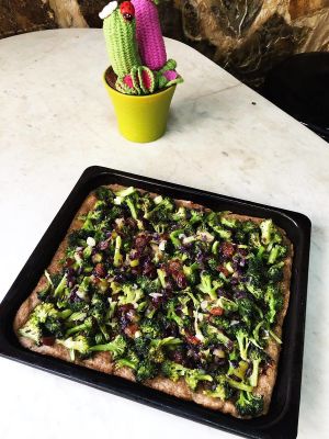 Coca with vegetables (typical mallorquin food)  at VA De BO in Mallorca