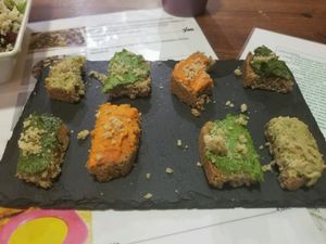 vegan pate at VA De BO in Mallorca