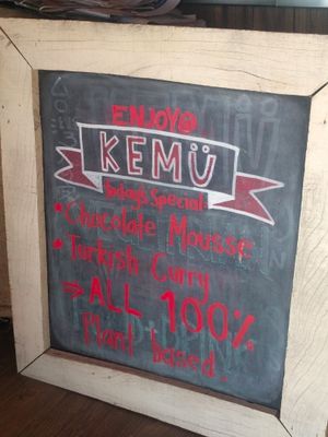 Kemu 100% plant based menu at Kemu in Terrigal