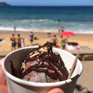 Black sesame sundae at Kemu in Terrigal
